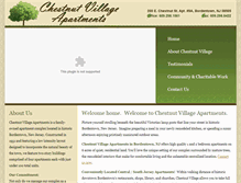 Tablet Screenshot of chestnutvillageapartments.com